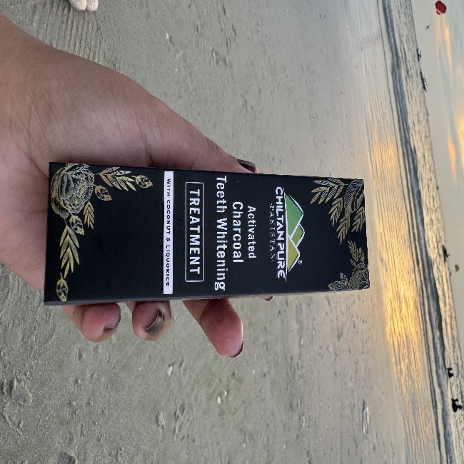 Activated Charcoal Teeth 🦷 Whitening Treatment - Whitens Teeth Naturally, Kills Cavity causing Bacteria Eliminates Bad Breath - ChiltanPure