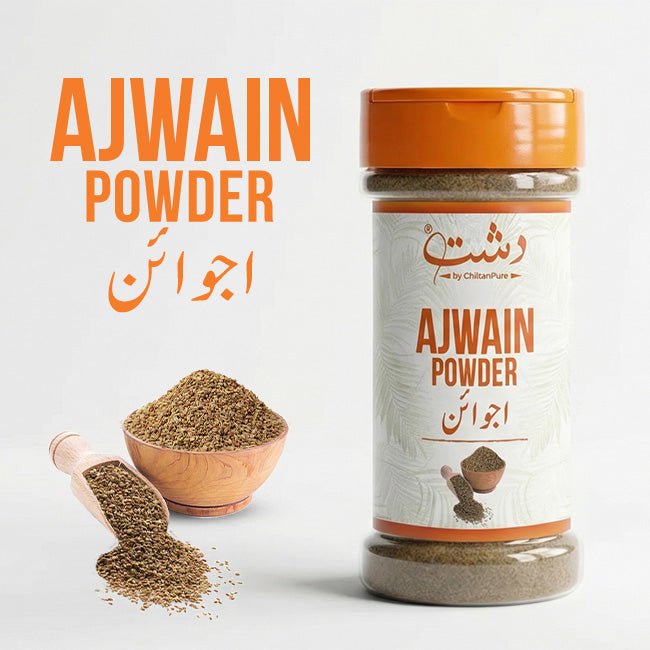 Ajwain Powder - Say No to Bloating , Gas, and Stomach Discomfort with the Ancient Spice of Wellness - ChiltanPure