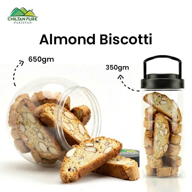 Almond Biscotti Cookies / Made With Organic Desi Butter, Bakery Biscuit - ChiltanPure