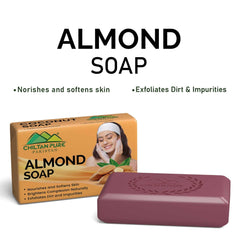 Almond Soap – Natural Skin Nourishing & Moisturizing Bar for Soft, Healthy Glow - ChiltanPure