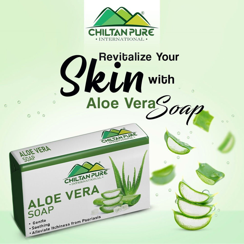 Aloe vera soap - Gentle, soothing & alleviate itchiness from psoriasis - ChiltanPure