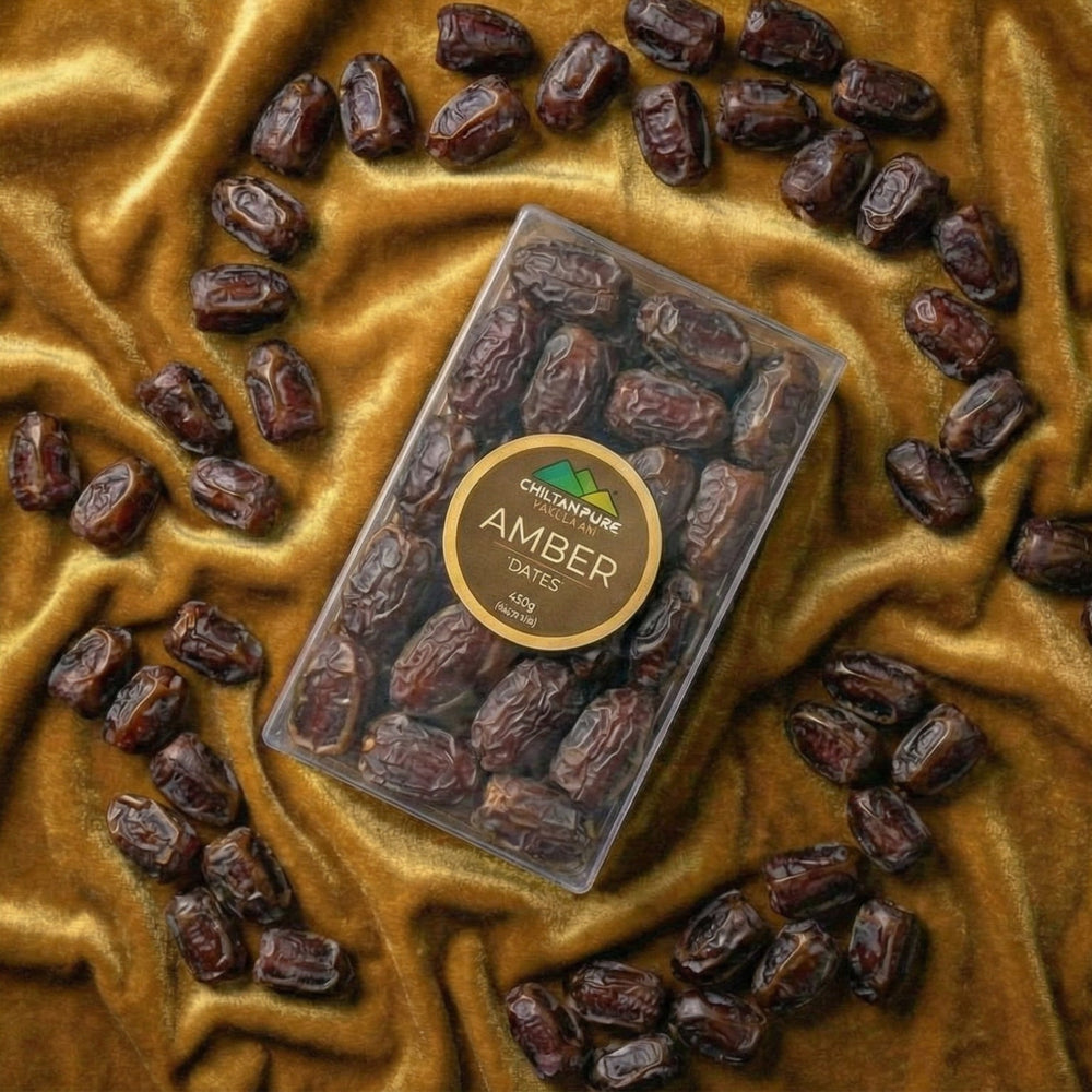Amber Dates / Khajoor / امبر کھجور / Naturally Sweet Traditional Dates - ChiltanPure