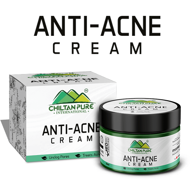 Anti-Acne Cream – Brightens Skin, Fades Acne, Lighten Acne Scars & Shed Dead Skin Cells - ChiltanPure
