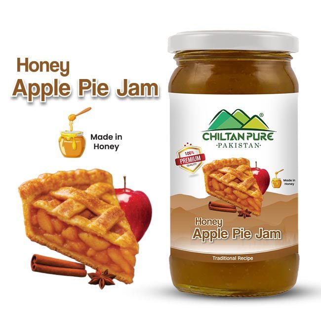 Apple Pie Jam (Made in Honey) / ایپل پائی جام / Apple Pie Jam / 630gm - ChiltanPure