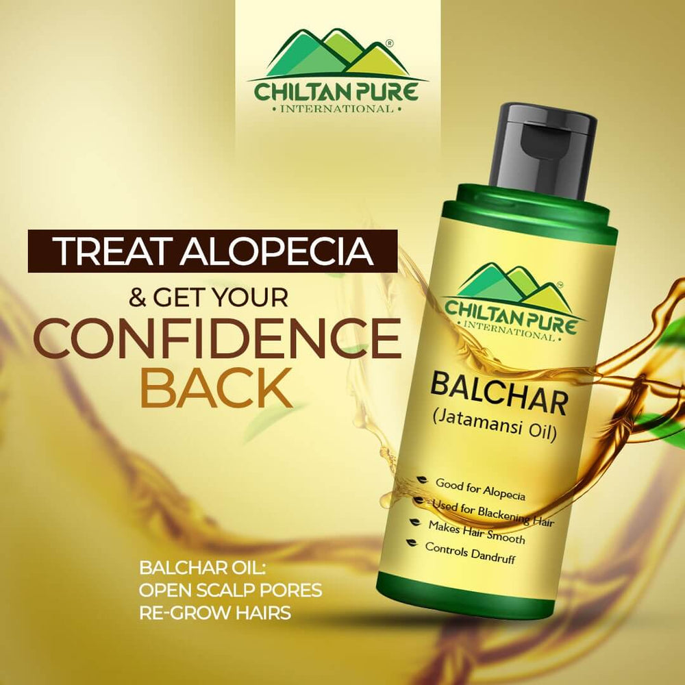 Balchar (Jatamansi) Oil – Effective for Alopecia, Enlarges Follicular Hair Size & Prevents Scalp Infections - ChiltanPure