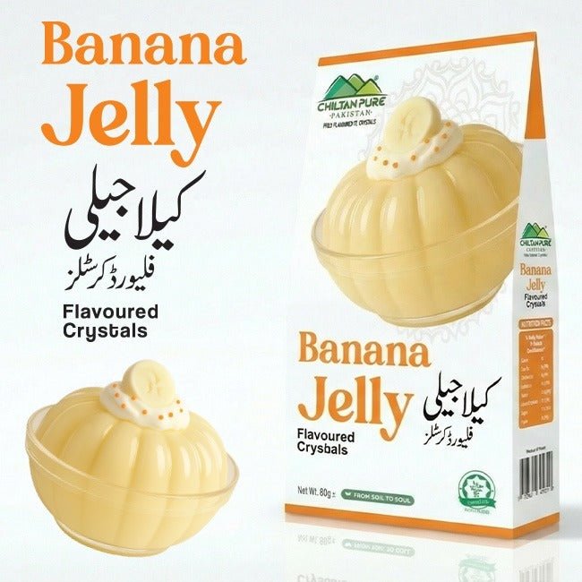 Banana Jelly / Crystal Jelly Banana 80±gm - ChiltanPure