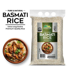 Basmati Rice / (باسطمی چاول) / Extra Long Grain Aromatic Premium & Naturally Aged 🌾✨ 1kg - ChiltanPure