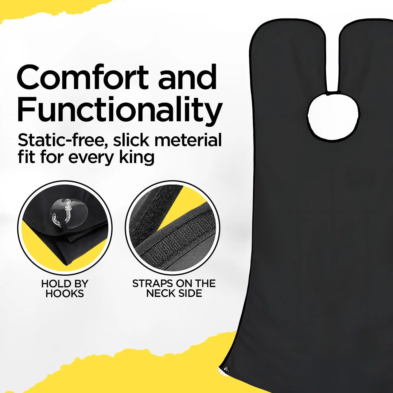 Beard Trimming Apron with Mirror Grip - ChiltanPure