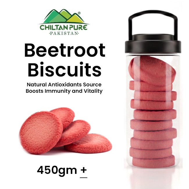 Beetroot Biscuit Cookies / Made With Organic Desi Butter, Bakery Biscuit - ChiltanPure