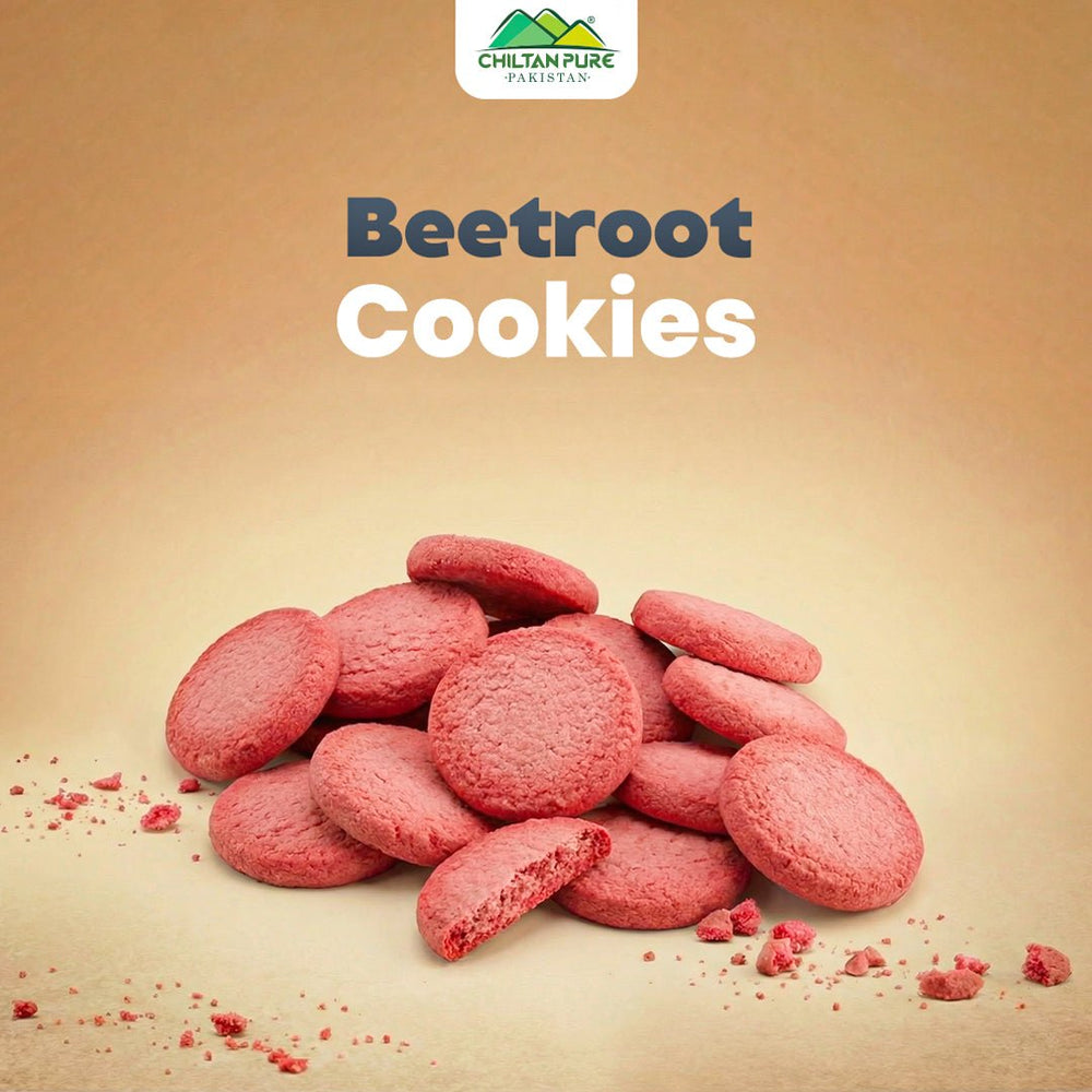 Beetroot Biscuit Cookies / Made With Organic Desi Butter, Bakery Biscuit - ChiltanPure