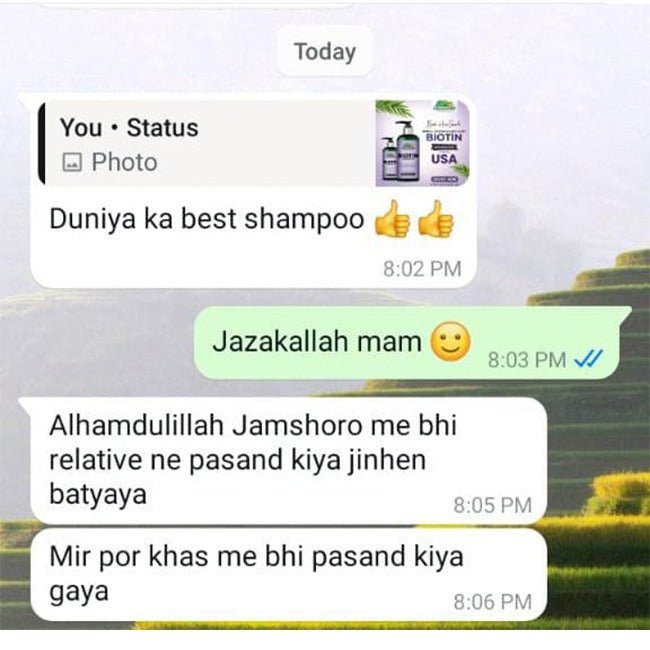 Biotin Shampoo In Pakistan – Hydrates Scalp, Promotes Healthy Hair Growth, Reduce Split Ends & Prevents Hair Breakage 260ml, Doctor's 👨‍⚕️ Recommended - ChiltanPure