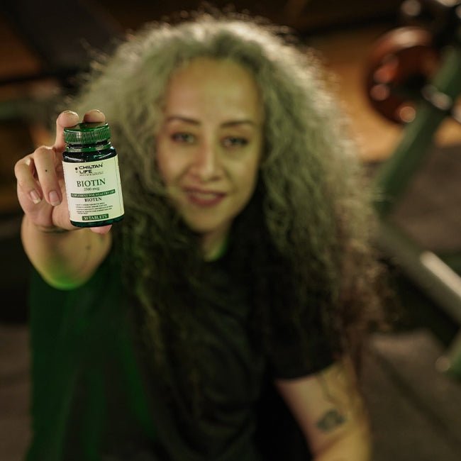 Biotin Vitamin Pills - 30 Biotin Tablets (2500mcg) - ChiltanPure