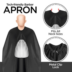 Black Apron - with a Mobile - Friendly Transparent Window - ChiltanPure