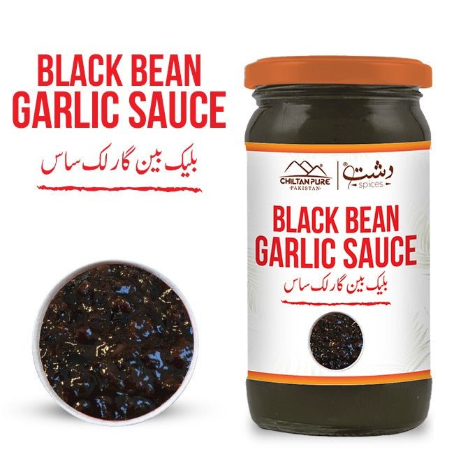 Black Beans Garlic Sauce / Black Beans Lehsan Ki sauce / بلیک بینز لہسن کی ساس - ChiltanPure