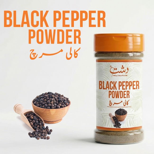 Black Pepper Powder - Enhance Your Meals with Bold , Spicy Flavor and the Wellness of Black Pepper – Your Go - To Spice for Cough and Cold Relief - ChiltanPure