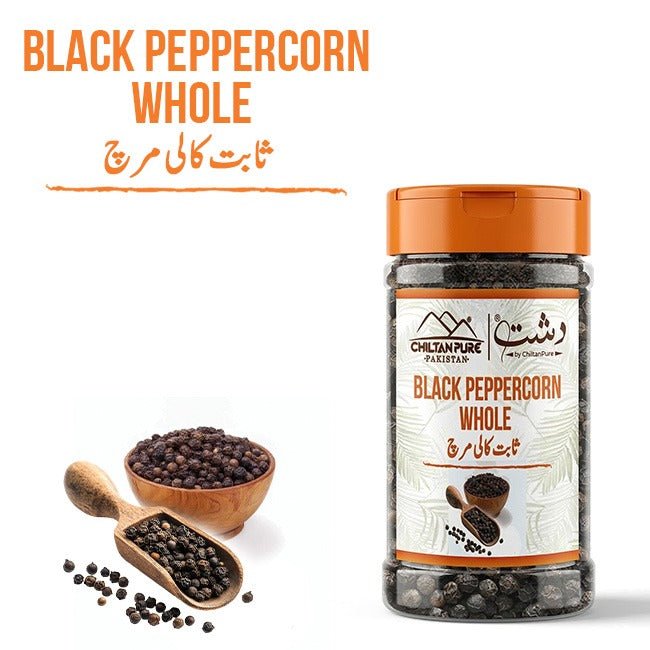 Black Peppercorn Whole / کالی مرچ ثابت / Kali Mirch Sabit - ChiltanPure