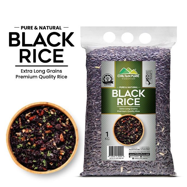 Black Rice – Extra Long Grain Premium Quality, Naturally Nutritious, Rich in Antioxidants, Fiber & Minerals - ChiltanPure