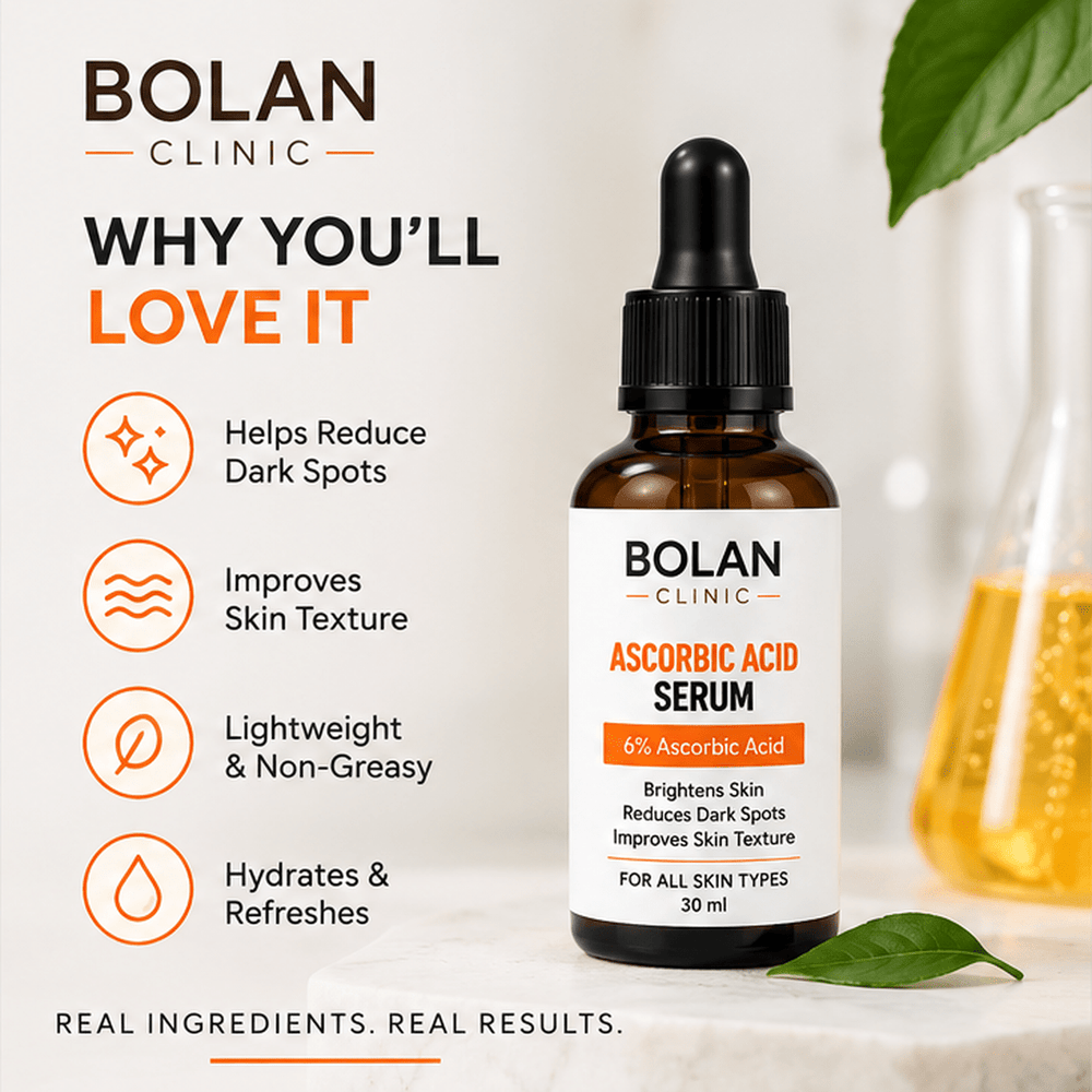 Bolan Ascorbic Acid Serum – 6% Ascorbic Acid, Vitamin C Serum - ChiltanPure