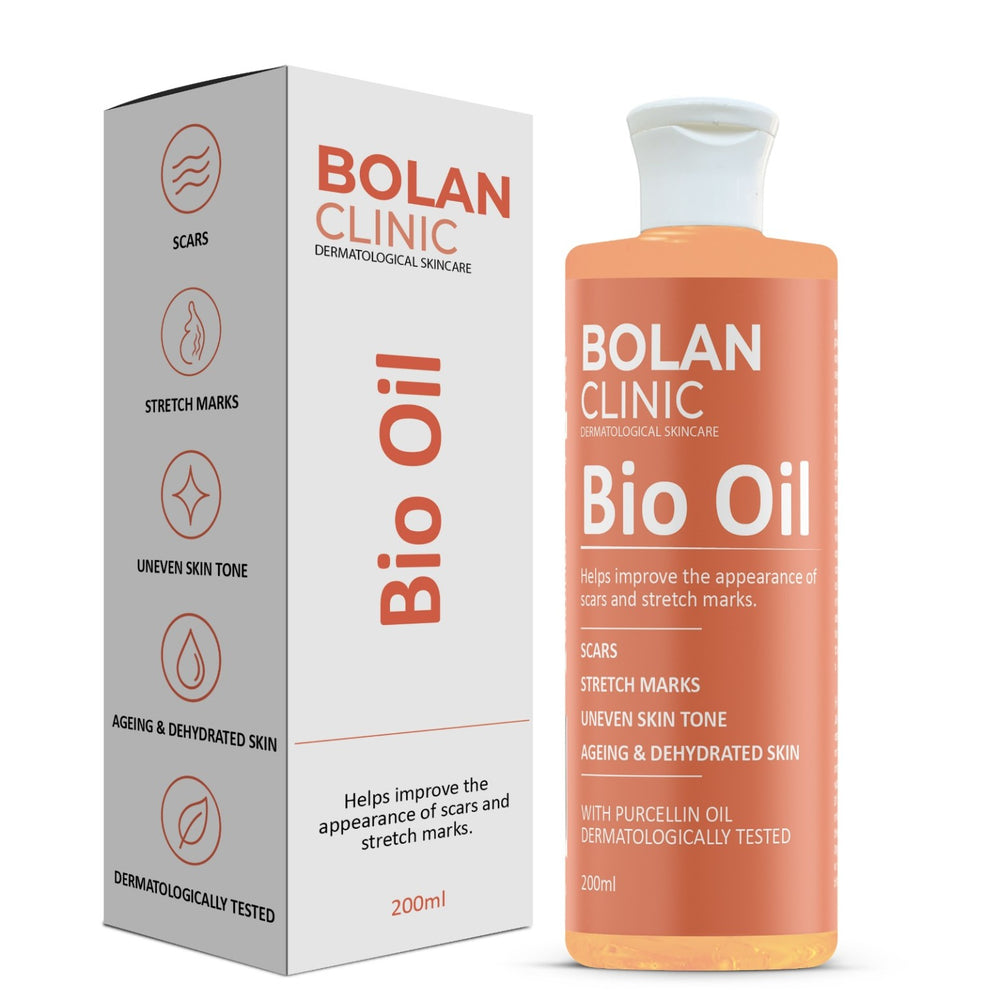 Bolan Clinic Bio Oil 200ml for scars, stretch marks, uneven skin tone and dehydrated skin