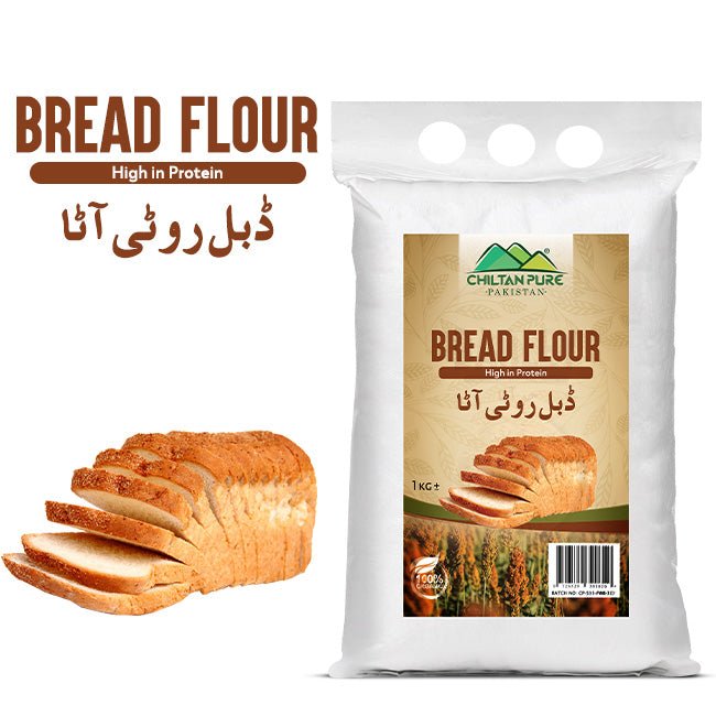 Bread Flour / ڈبل روٹی آٹا / Double Roti Aata / 1kg - ChiltanPure