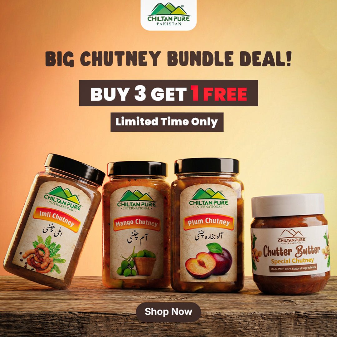 Bundle Of 4 Chutney At The Price Of 3 / Plum Chutney / Mango Chutney / Imli Chutney / Chutter Butter Chutney - ChiltanPure