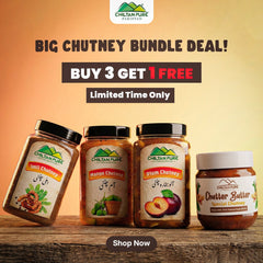 Bundle Of 4 Chutney At The Price Of 3 / Plum Chutney / Mango Chutney / Imli Chutney / Chutter Butter Chutney - ChiltanPure