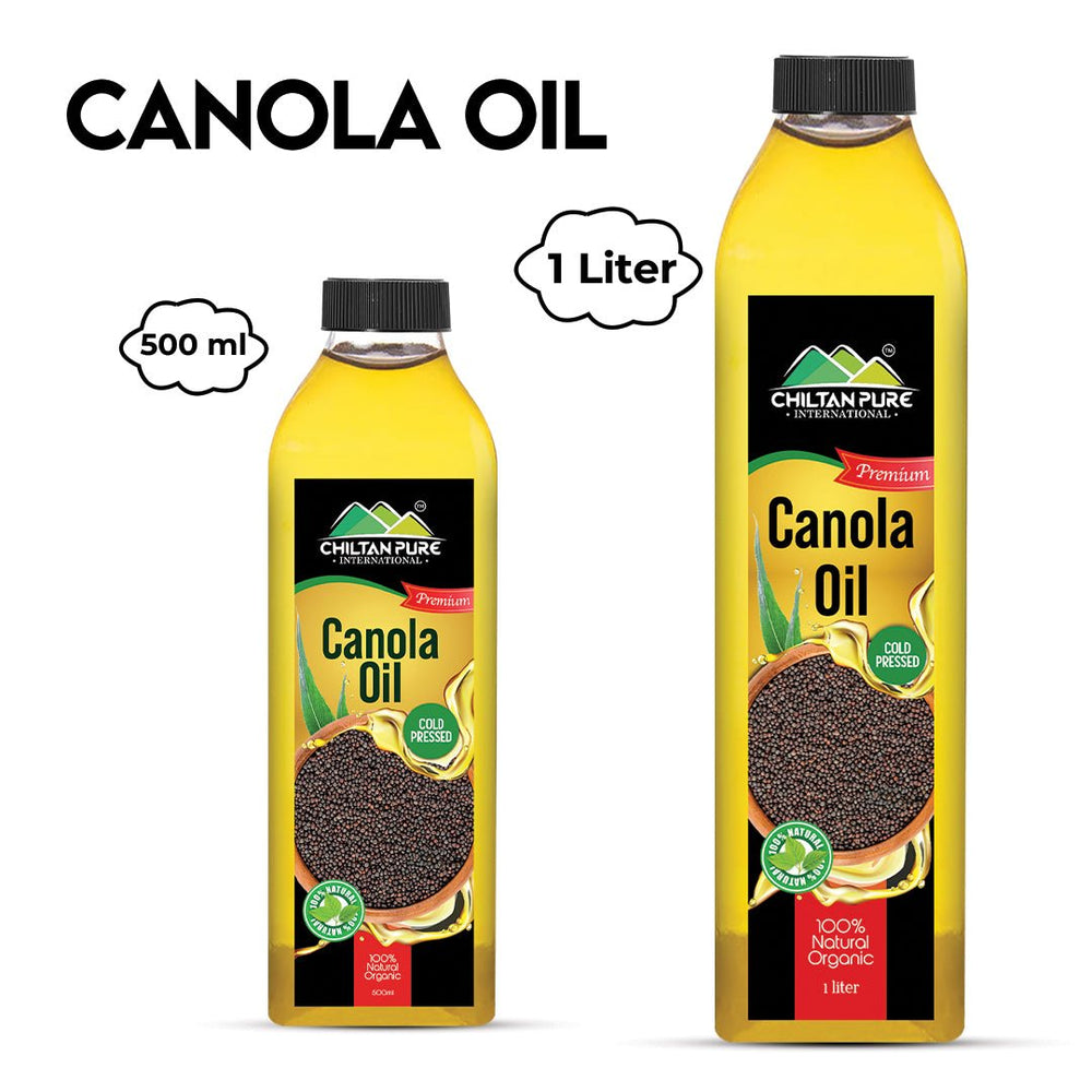 Canola Oil - Good for Heart Health, Brain Health, Weight Management, and Perfect Golden Goodness for Cooking, Baking, & Sauteing - ChiltanPure