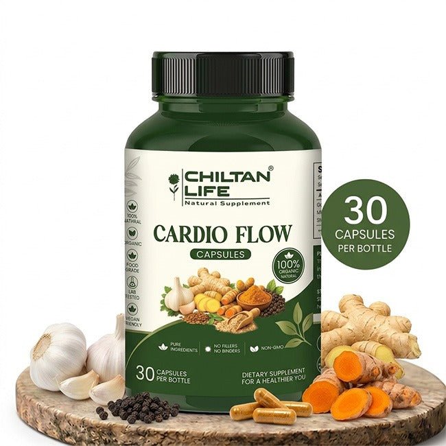 Cardio Flow 100% Natural Cardio Flowy Tablets 30 Per Bottle 500mg - ChiltanPure
