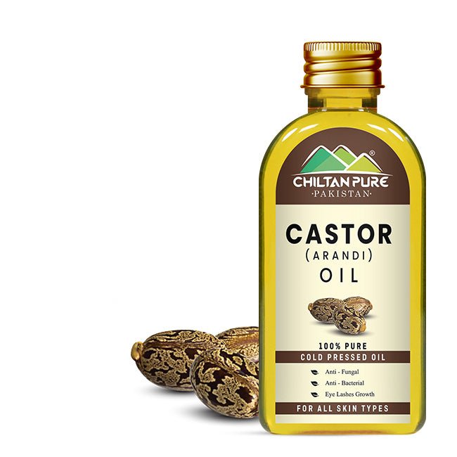 Castor Oil – Eyelsh Growth Enhancer, Beneficial for Acne – Prone Skin, Makes Hair Smooth & Shiny - ChiltanPure