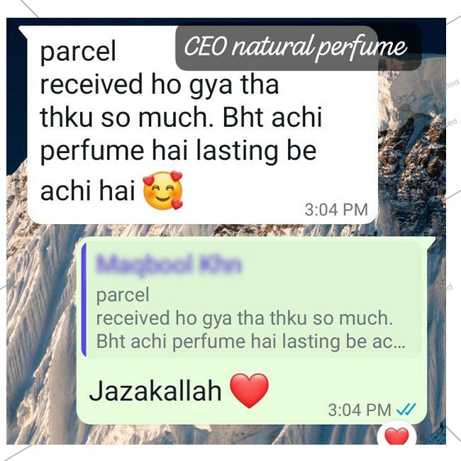 CEO Natural Perfume - Made With Oud - The Irresistible Fragrance!! - ChiltanPure