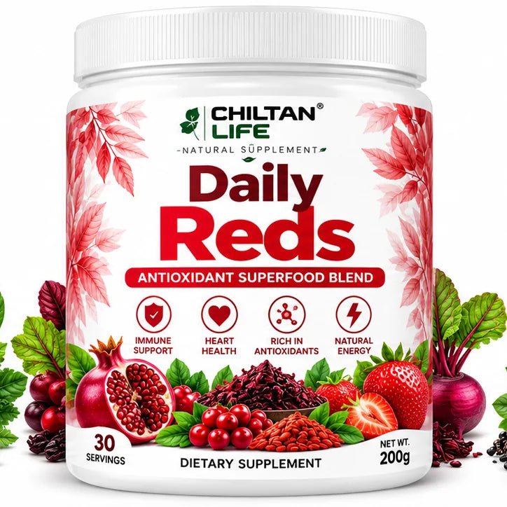 Chiltan Life Daily Reds Superfood Powder – 200g - ChiltanPure