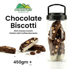 Chocolate Biscotti Cookies / Made With Organic Desi Butter, Bakery Biscuit - ChiltanPure