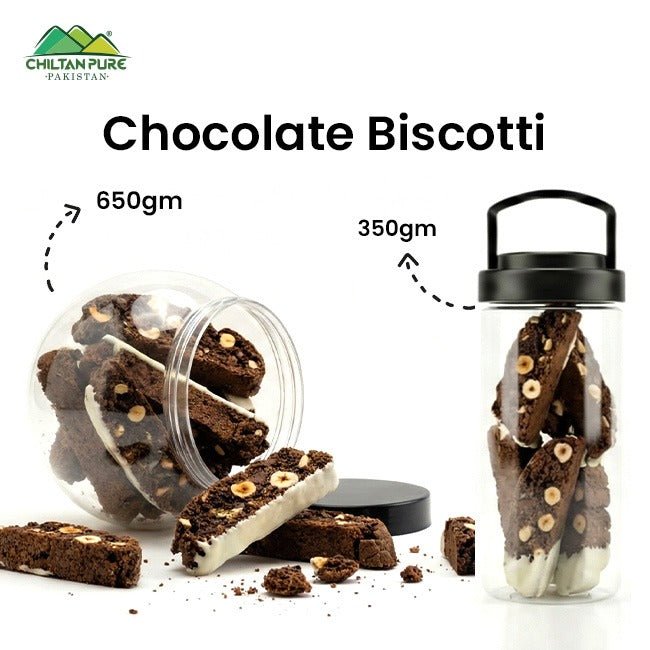 Chocolate Biscotti Cookies / Made With Organic Desi Butter, Bakery Biscuit - ChiltanPure