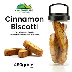 Cinnamon Biscotti Cookies / Made With Organic Desi Butter, Bakery Biscuit - ChiltanPure