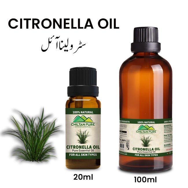 Citronella Essential Oil – Reduce Hair & Skin Dryness [ترنجیل] - ChiltanPure