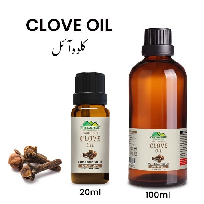 Clove Essential Oil – Good for Oral Health, Soothes Skin, Stimulates Hair Growth & Eliminates Toxins from Blood 20ml - ChiltanPure