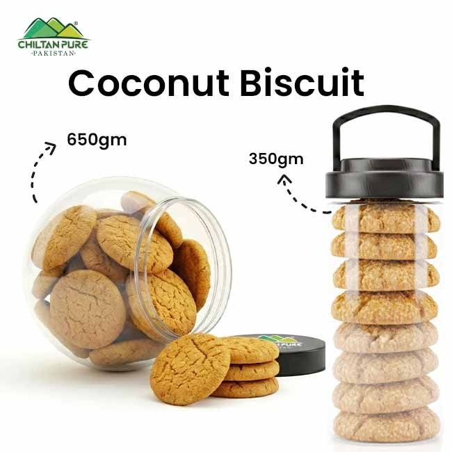 Coconut Biscuit Cookies / Made With Organic Desi Butter, Bakery Biscuit - ChiltanPure