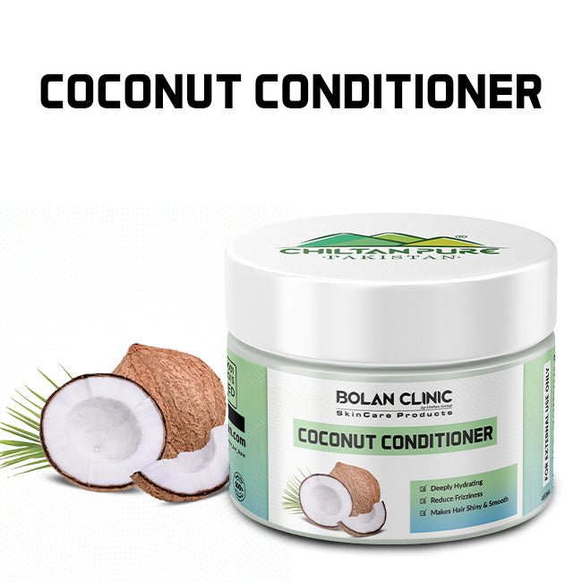 Coconut Conditioner - Say Goodbye to Dry and Dull Hair , Hello to Shiny , Smooth Hair - ChiltanPure