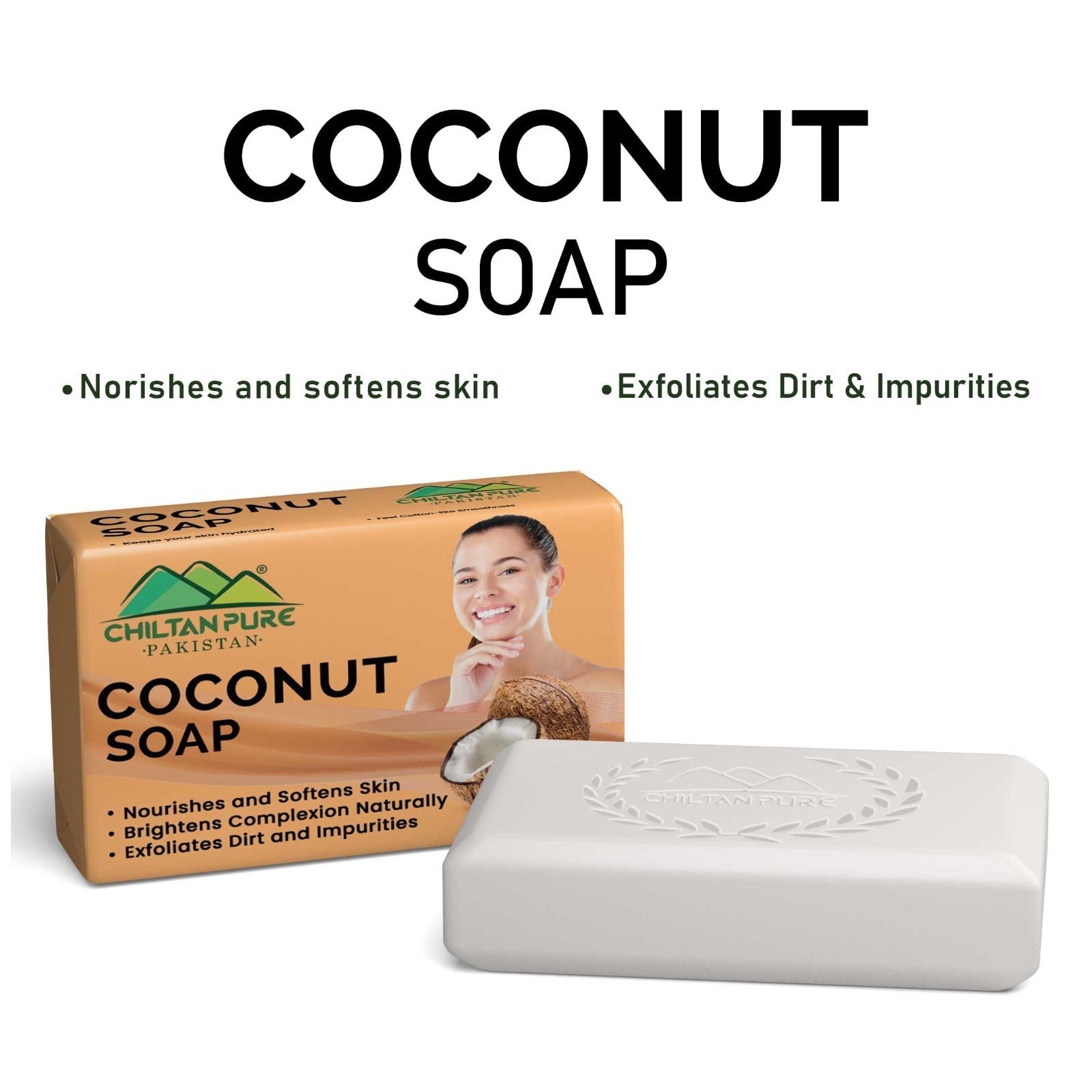 Coconut Soap – Deeply Moisturizing & Gentle Skin Care - ChiltanPure