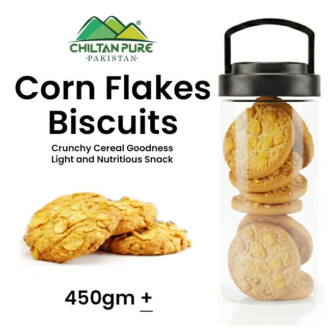 Corn Flakes Biscuit Cookies / Made With Organic Desi Butter, Bakery Biscuit - ChiltanPure