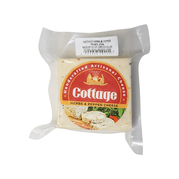 Cottage Cheese with Herbs & Pepper – Creamy, Fresh Cheese Blended with Natural Herbs and Spices - ChiltanPure