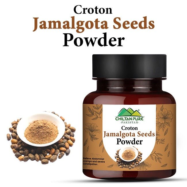 Croton Seeds Powder / Jamalgota Powder / جمالگوٹا سیڈز پاؤڈر / Gross Weight 110gm - ChiltanPure