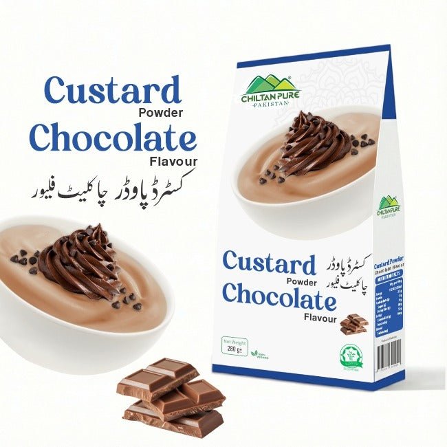 Custard Powder Chocolate / کسٹرڈ پاؤڈر چاکلیٹ / Weight 285gm± - ChiltanPure