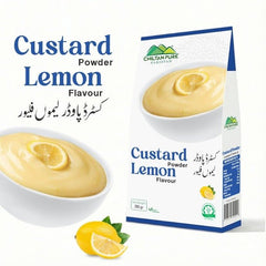Custard Powder Lemon / کسٹرڈ پاؤڈر لیموں / Weight 285gm± - ChiltanPure