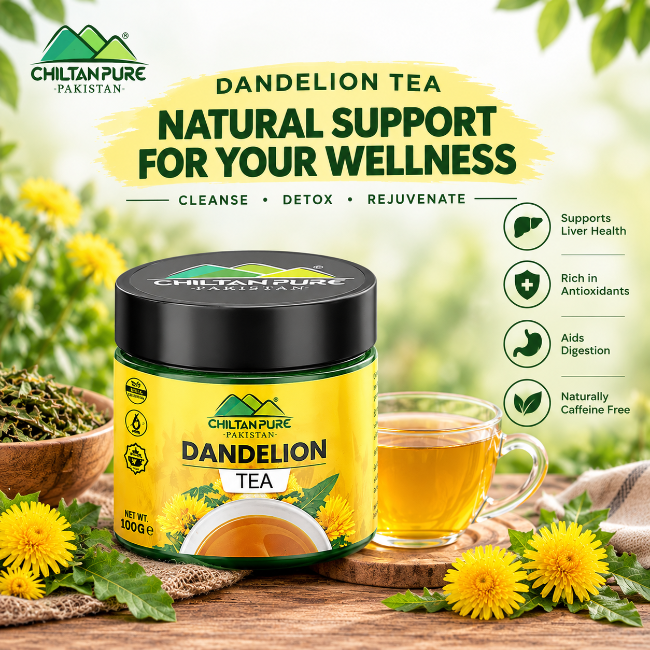 Dandelion Tea – Make Your Evening Perfect, Herbal Root Tea – 100% Pure Organic 40g - ChiltanPure