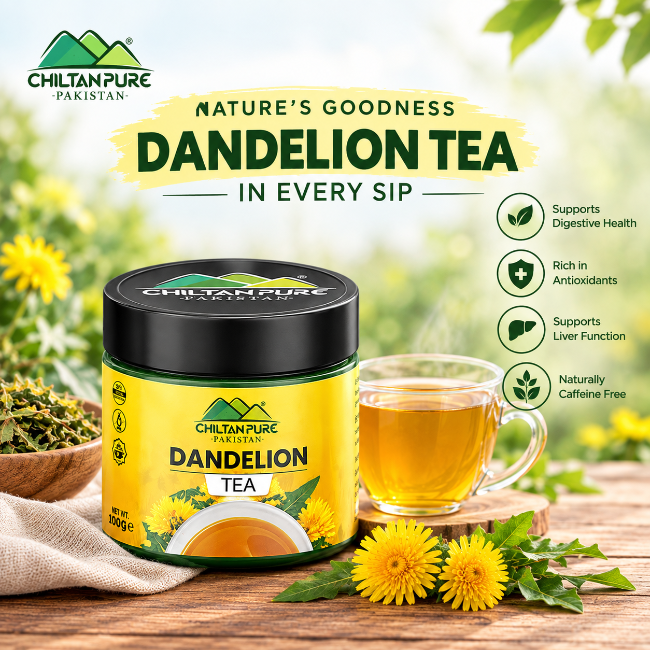 Dandelion Tea – Make Your Evening Perfect, Herbal Root Tea – 100% Pure Organic 40g - ChiltanPure