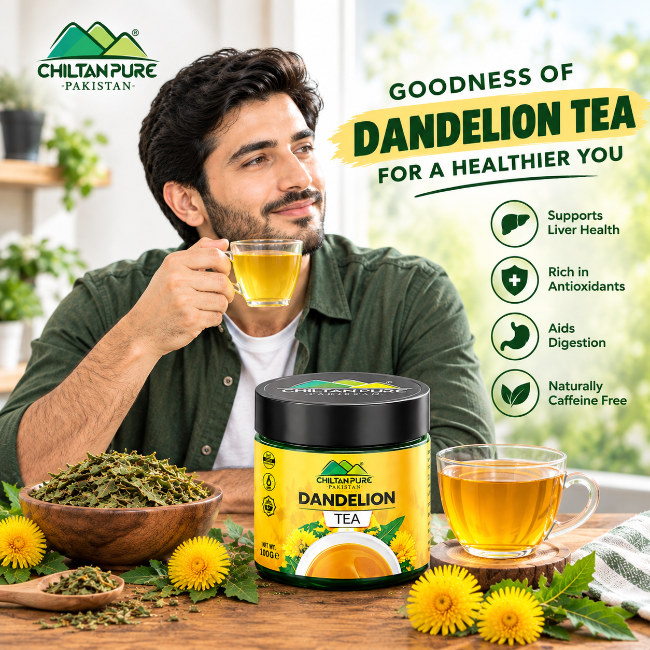 Dandelion Tea – Make Your Evening Perfect, Herbal Root Tea – 100% Pure Organic 40g - ChiltanPure