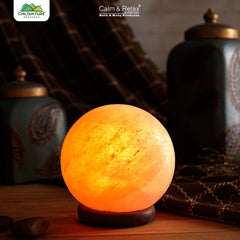 Decorative and Natural Air Purifier Ball Shape Salt Lamp - ChiltanPure