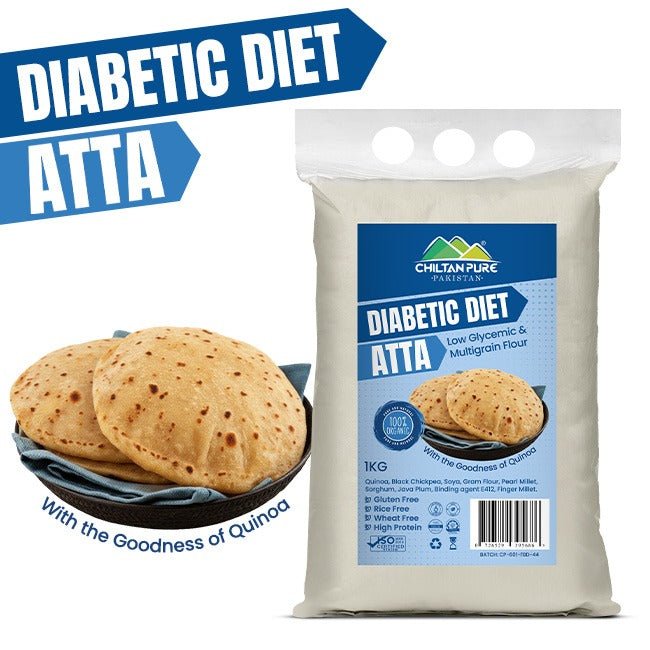 Diabetic Diet Flour / ذیابیطس ڈائٹ فلور / Gross Weight 1kg - ChiltanPure