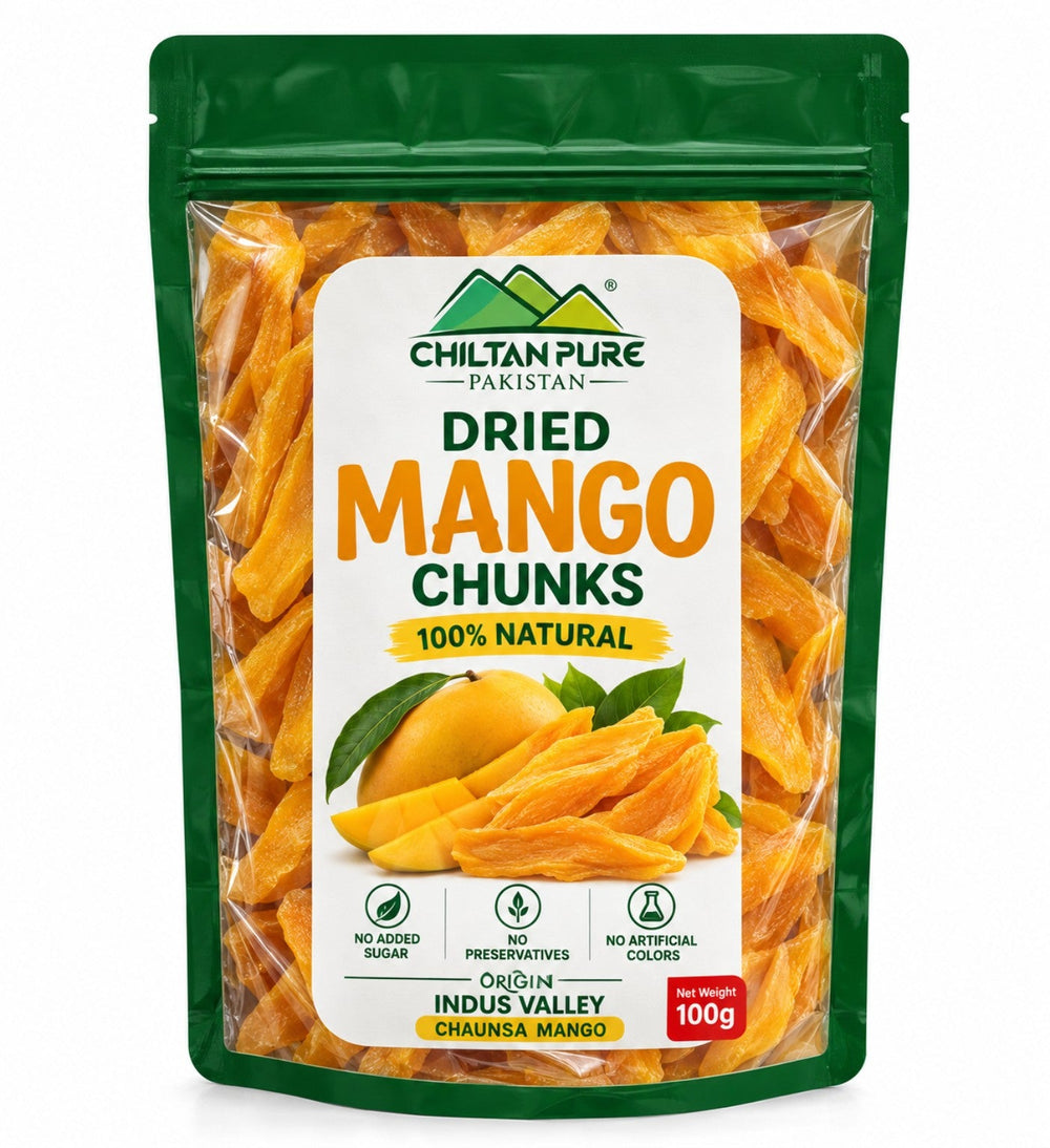 CHILTAN PURE Dried Chaunsa Mango Chunks 100g pack